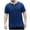 Blue, variant on Krdevn Men's Summer Large Size V Neck Cotton Top T Shirt,XXL