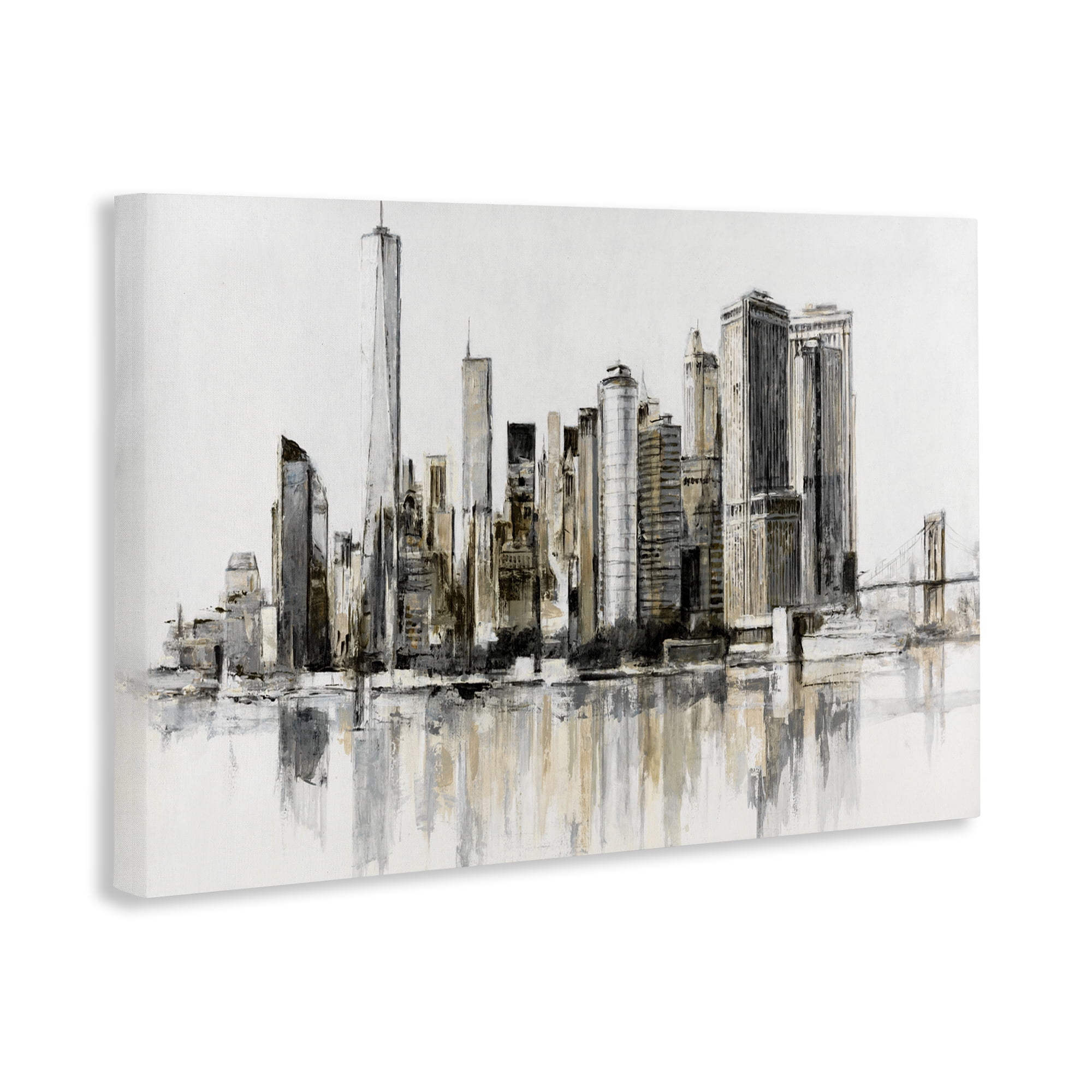Stupell Industries Urban Skyline Reflection Canvas Wall Art, design by Lorenzo Collective