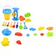 thumbnail image 1 of Bewildely 25 unids/set juguete de playa divertido baño de plástico jugando caja de arena juguetes Kit de dragado niños regalo Deportes acuáticos, 1 of 6