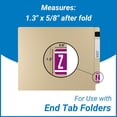 thumbnail image 4 of - File Folder Labels, Ringbook bet Letter Z, VRE/GBS 8850 - VRAM Series Compatible Stickers, Purple, 1.3" x 1.25", 200/Package, 4 of 8