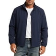 thumbnail image 2 of hoksml Men's Lightweight Zip Up Windbreaker Jacket, Elastic Cuff Regular Fit Stand Collar Outerwear for Business Golf Daily Travel Casual Wear, 2 of 7