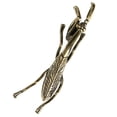 thumbnail image 3 of WHAMVOX  Retro Brass Insect Ornaments Mantis Desktop Decorative Craft Figurine Vintage Animal Golden, 3 of 8