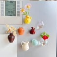 thumbnail image 3 of Mini Vase Magnets for Fridge, Mini Ceramic Vase Magnets for Refrigerator, Plant Vases Refrigerator Magnets Cute, Tiny Magnetic Vases Decorative, Small Fridge Accessories Kitchen (8PCS), 3 of 7