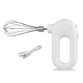 thumbnail image 3 of Batidor de huevos de mano portátil, espumador de crema de cocina ajustable, mezclador de huevos recargable eléctrico inalámbrico, herramientas Herramientas y accesorios para hornear Blanco 1 varilla Toystoory HA007445-05B, 3 of 6