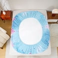 thumbnail image 5 of jejeloiu Boho Lotus Flower Bed Sheets,Watercolor Floral King Sheets For Girls 4 Pieces, 5 of 7