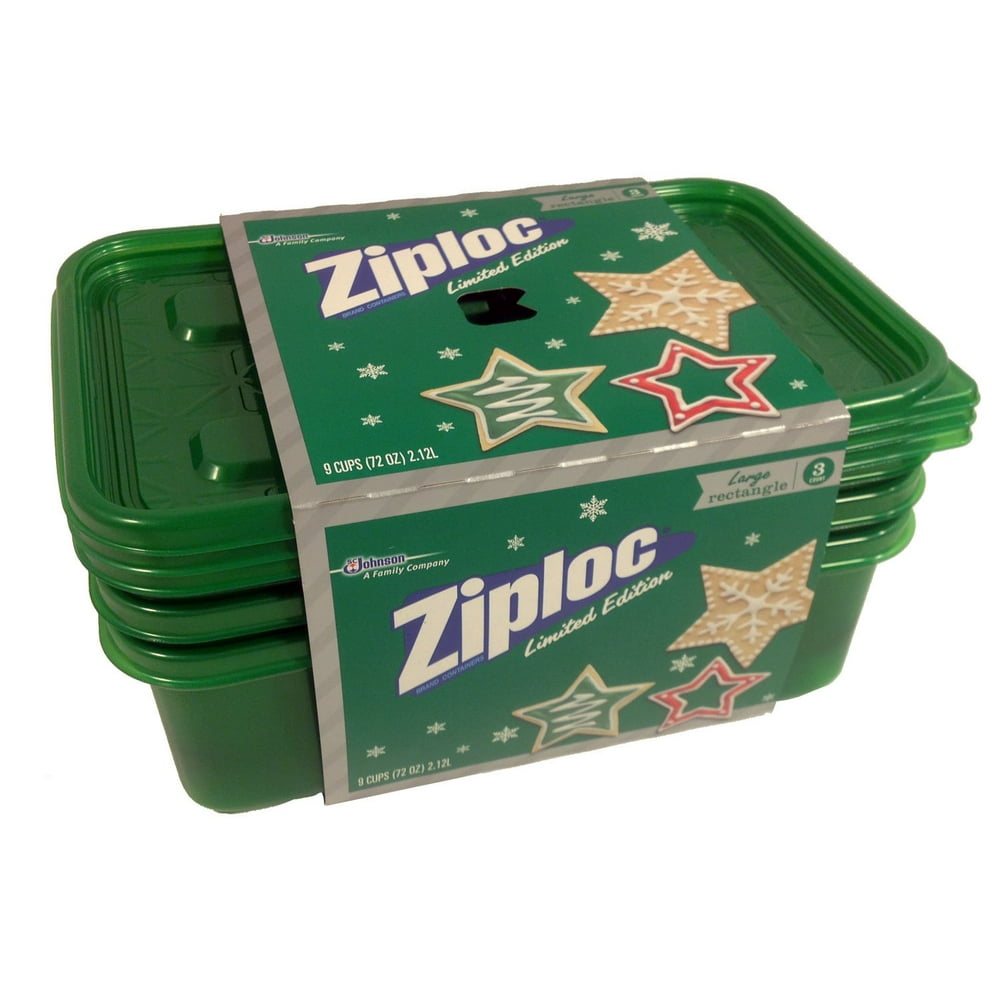 Ziploc Limited Edition Holiday Colored Storage Containers with Lids