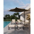 thumbnail image 4 of Set de Muebles de Aluminio para Exterior – Sofá de 3 Asientos y Mesa de Café – Cojines Gruesos Lavables – Balcón, Jardín y Terraza, 4 of 14