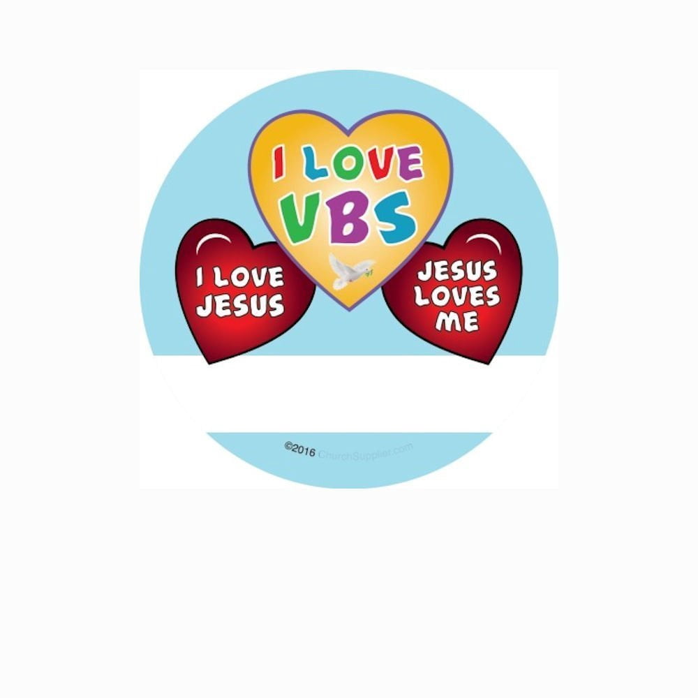 Vacation Bible School Badges, VBS - Identification Pins Pack of 24 ...