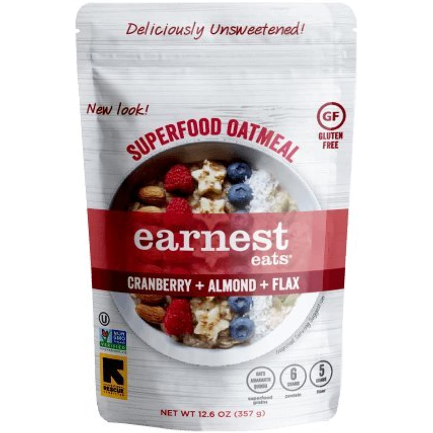 Earnest Eats Vegan Hot Cereal With Superfood Grains, Quinoa, Oats And