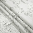 thumbnail image 4 of TWOPAGES 72"x102" Pinch Pleated Curtain Floral Print Linen Blend Light Filtering Drape for Guest Room, 1 Panel, Vegetative Peony, 4 of 6
