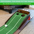 thumbnail image 4 of GoSports Pure Putt Golf 9' Putting Green Ramp - Premium Wood Training Aid for Home & Office Putting Practice, Includes 9' Putting Green and 4 Golf Balls, 4 of 5