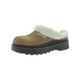 thumbnail image 1 of Skechers Womens Shindigs-Fortress Suede Faux Fur Lined Clogs, 1 of 2