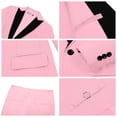 thumbnail image 4 of Traje para niños, esmoquin rosa formal, conjunto de 5 piezas, corte ajustado, 5T, 4 of 4