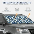 thumbnail image 3 of Kdxio Star Penguin Print 2-Piece Sun Shade Front Windshield - Foldable Car Front Window Sunshades for Most Sedans SUV Truck, 3 of 6