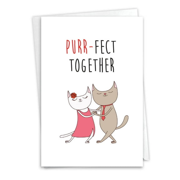 1 Anniversary Card with Envelope - Cat Got Your Tongue C7183IANG