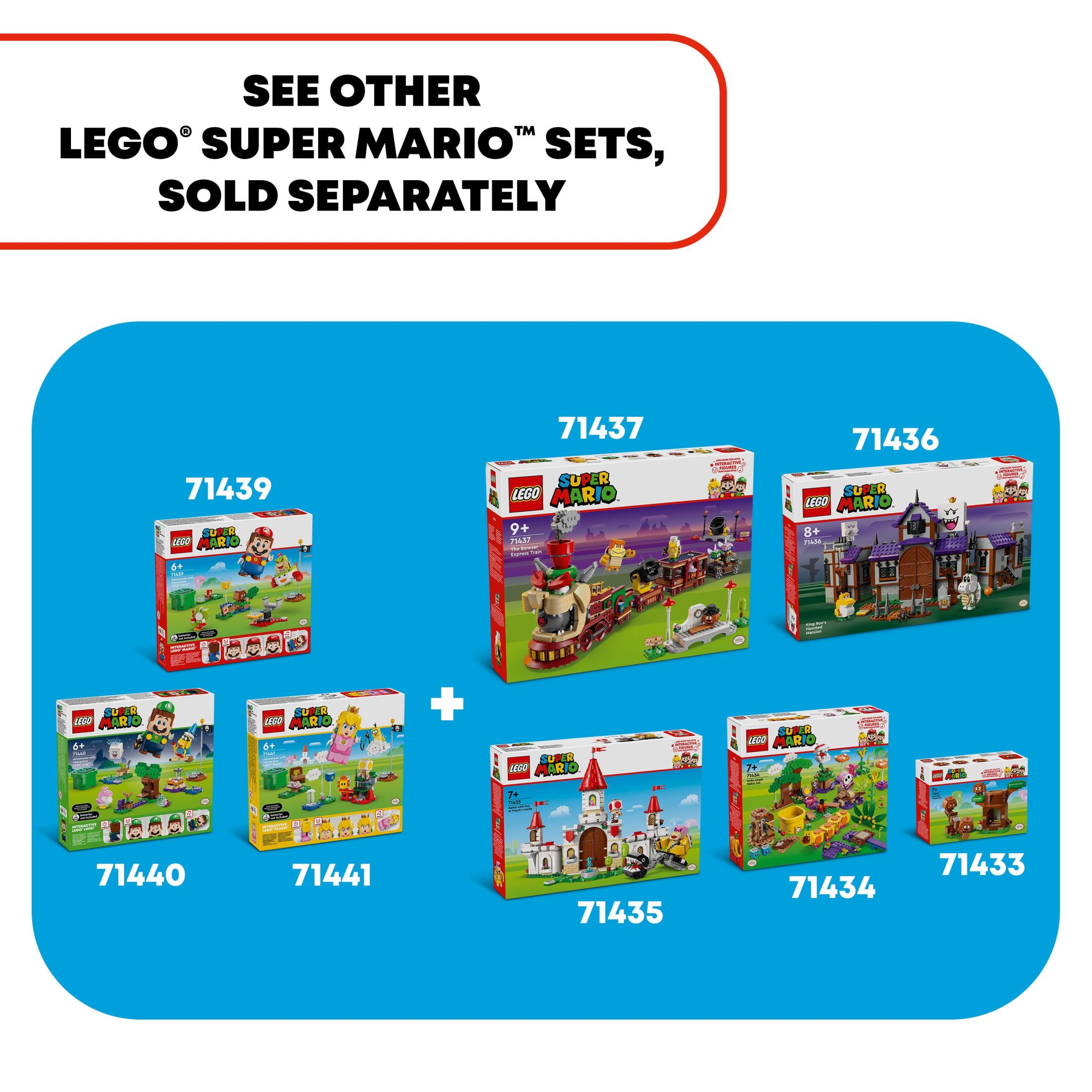 LEGO Super Mario Adventures with Interactive LEGO Luigi Toy Playset, Nintendo Gift, Super Mario Toys, 71440