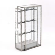 JC MAN Earring Holder Display Rack Glass Ear Rings Organizer Jewelry Hanger Vertical Antique Ear Stubs Display Stand Storage Box, Hanging Jewelry Organizers