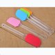 thumbnail image 1 of Paquete de 4 raspadores de masa de silicona, espátulas de silicona, resistentes al calor, accesorios para hornear, 1 of 6