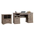 thumbnail image 1 of Barrister Lane 2 Piece Executive Desk and Lateral File Cabinet Set in Salt Oak, 1 of 21