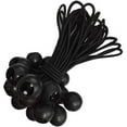 thumbnail image 1 of Juego de 25 tensores de goma con bola, lonas, carteles, pancartas publicitarias, pancartas de obra, etc. (20cm negro), 1 of 5
