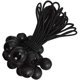 thumbnail image 1 of Juego de 25 tensores de goma con bola, lonas, carteles, pancartas publicitarias, pancartas de obra, etc. (20cm negro), 1 of 5
