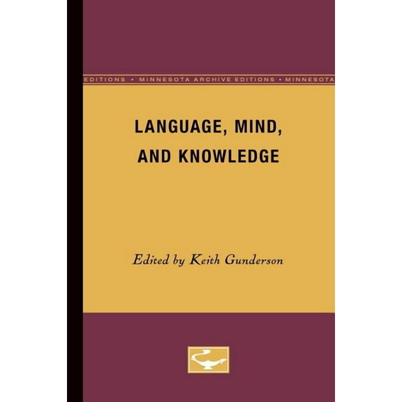 Minnesota Studies in the Philosophy of S Language, Mind, and Knowledge, Book 7, (Paperback)
