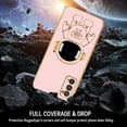 thumbnail image 4 of Galaxy Note 20 Case for Astronaut Stand, Designed for 6D Electroplated Galaxy Note 20 4G/5G Phone Case,Soft TPU Protective Shockproof Flexible Samsung Galaxy Note 20 Case 6.7 inch,Pink, 4 of 13