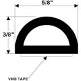 thumbnail image 2 of TACO Metals Taco Marine V30-0109B10-1 Weather Seal Tape - 3/8" x 5/8" x 10', Black, 2 of 3