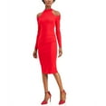 thumbnail image 2 of INC Womens Solid Midi Sweaterdress Red L, 2 of 2