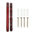 thumbnail image 1 of 1 Set Wall-mounted Rod Storage Rack Six Holes Billiards Pole Display Rack Wood Cue Rack, 1 of 8