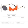 thumbnail image 3 of HAHDAXIA Lunettes de Soleil Polygone Flamme pour Femmes Sans Monture Fête Colorées Punk Lunettes Cosplay Lunettes Hommes, 3 of 6