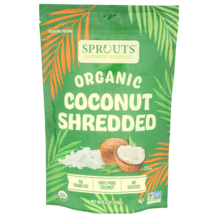 SPT Organic Shredded Coconut 8.8 oz - Pack of 2