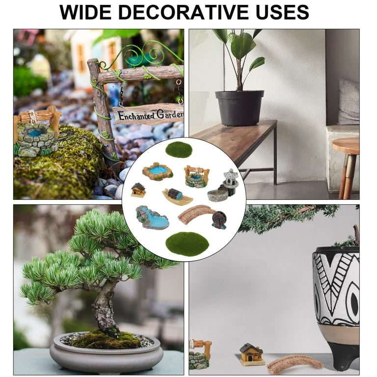 Deago 10 Pcs Fairy Garden Accessories Outdoor Miniature Garden Decorations  Fairy Garden Supplies for Garden Patio Micro Landscape Yard Bonsai  Decoration - Walmart.com