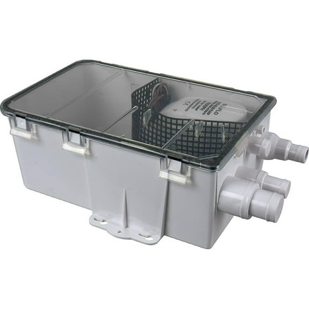 Bilot 750GPH 12V 3.0A Shower Sump Pump System Drain Kit System Multi Port Inlet