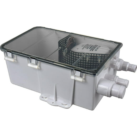 Bilot 750GPH 12V 3.0A Shower Sump Pump System Drain Kit System Multi Port Inlet