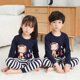 thumbnail image 2 of Pijamas de Navidad para niños y niñas, ropa de dormir de algodón, traje de dibujos animados, invierno, 2020, 2 of 3