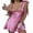 Pink, variant on Fortune Women Cut Out Satin Mini Dress Sleeveless Tie-up Cami Short Dress Club Dress