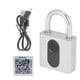 thumbnail image 4 of Candado Bluetooth con huella dactilar inteligente, conjunto de bloqueo de aplicación de teléfono para dormitorio y almacén, 4 of 5