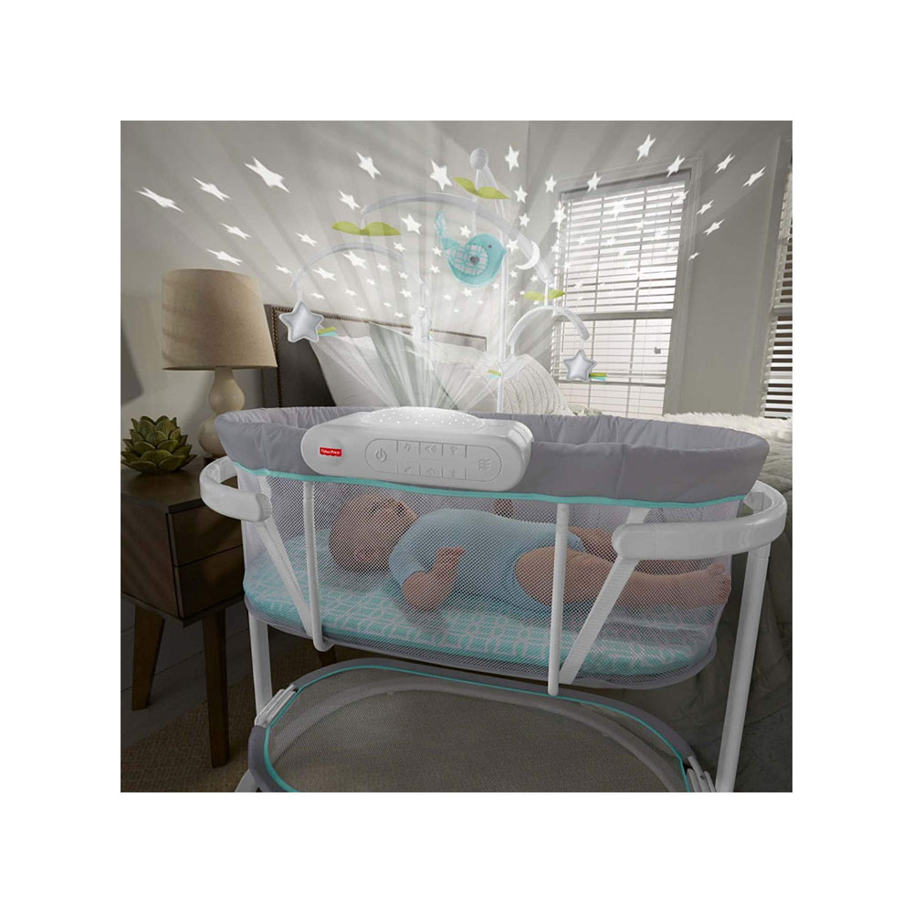 fisher price soothing sounds bassinet