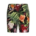 thumbnail image 4 of Fotbe Watercolor Tropical Flowers Pajama Shorts for Men, Men's Pajama Bottoms, Sleepwear,Short Pajama Pants-Medium, 4 of 9