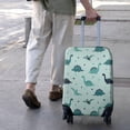 thumbnail image 3 of Light Blue Dinosaurs Geometric Pattern Luggage Cover Fashion Suitcase Cover Baggage Covers Fit 25-28 Inch Luggage (Go Travel), 3 of 5