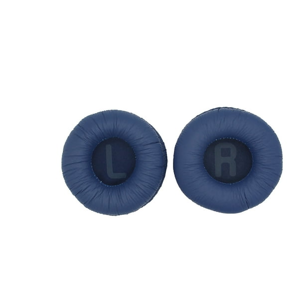 Bearachild 1 par de almohadillas para los oídos, almohadillas de montaje para auriculares, almohadillas de cuero montadas en la cabeza, reemplazo Relojes inteligentes Azul