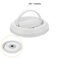 thumbnail image 4 of Round Pull Ring, 1pcs 3" - Stainless Steel Ring Flush Pull with Screws, Recessed Door Pull Handle Knob (White), 4 of 5
