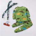 thumbnail image 5 of Ropa para niños Trajes de manga larga con estampado de dinosaurios Tops y pantalones Conjunto de pantalones de otoño e invierno Ropa para niños pequeños, 5 of 5