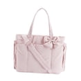 thumbnail image 3 of Bolso tote de moda impermeable para llevar debajo del brazo, bolso de mano para ir al trabajo o de vacaciones. Rosa, 3 of 9