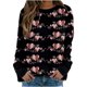 thumbnail image 1 of Sudadera vintage divertida de manga larga con cuello redondo y estampado de amor para el día de San Valentín para mujer Fridja  hkj2874, 1 of 5