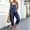 Blue, variant on Women Floral Printed Adjustable Strap Denim Bib Overall Wide Leg Jeans Casual Baggy Overalls Jumpsuit Lightweight Pocket Baggy Dungarees(White,XXXL)