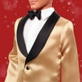 thumbnail image 3 of Barbie Signature Ken Poupée mode Joyeux Noël 2025, brun clair, 3 of 6