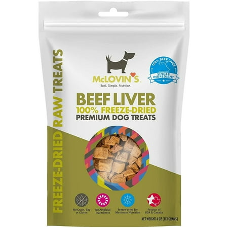 UPC: 0859632007440 | McLovin s Freeze-Dried Premium Dog Treats Beef Liver 4 oz