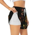 thumbnail image 3 of Lsque Five Nights At Freddy'S Printed Women's Running Shorts with Liner Pockets,Elastic Quick Dry Workout Athletic Gym Yoga Shorts,Womens High Waist Shorts-Large, 3 of 9